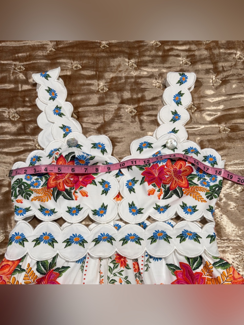FARM Rio Off-White Bloom Garden Maxi Dress - Picture 13 of 15